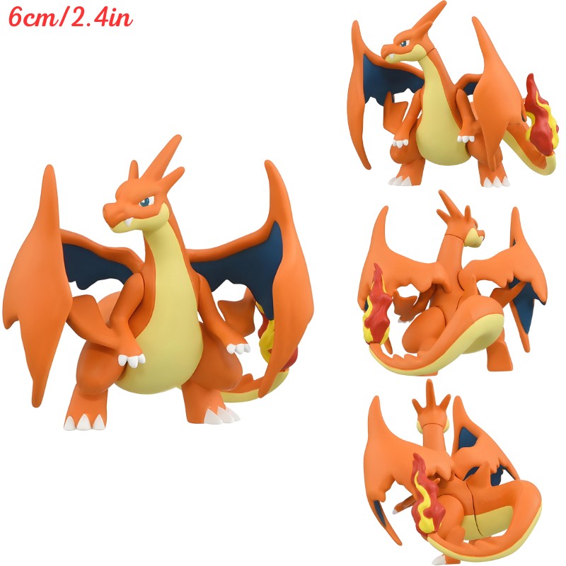 Original Takara Tomy Pokemon Venusaur Blastoise Charizard Figure Toys Anime Pikachu Umbreon Vaporeon Charcadet Model Dolls Gifts