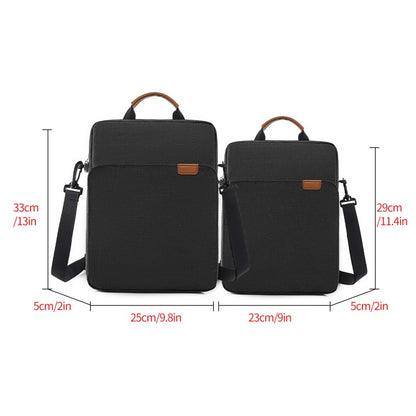 12.99 Inch Vertical Tablet Bag with Shoulder Strap, Men's and Women's Commuting Laptop Bag, Handbag, Suitable for Apple Thinkpad