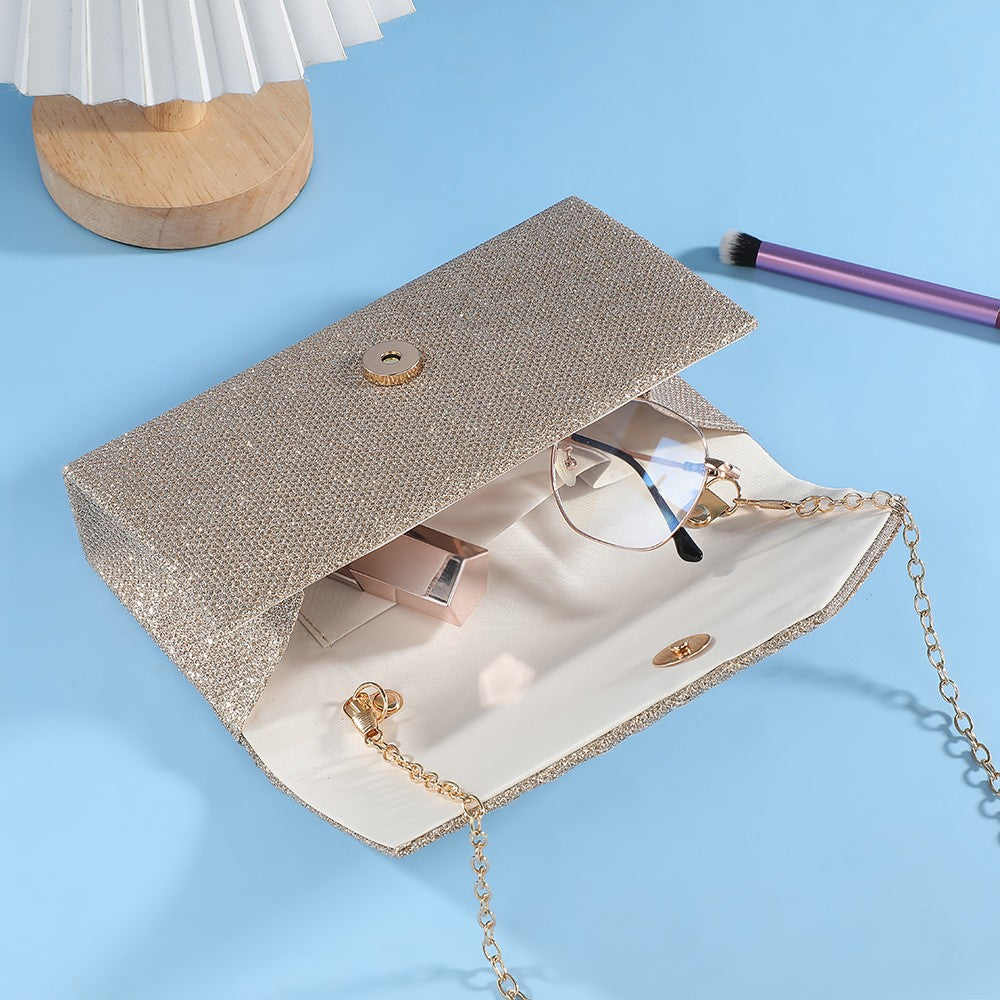 Luxury Glitter Women's Evening Clutch Bag Envelope Bridal Party Purse Valentine Wedding Dinner Handbag for Ladies
