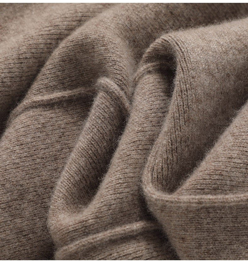 High Waist Wide Leg Woolen Pants Women's Loose Casual Black Long Trousers Autumn Fashion Elegant Commuting Style