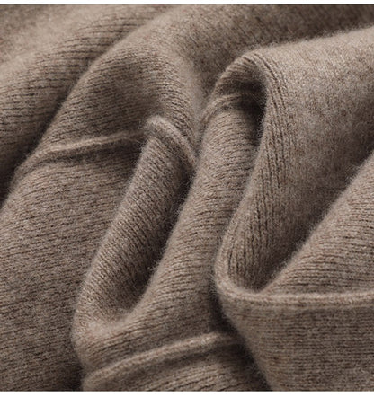 High Waist Wide Leg Woolen Pants Women's Loose Casual Black Long Trousers Autumn Fashion Elegant Commuting Style