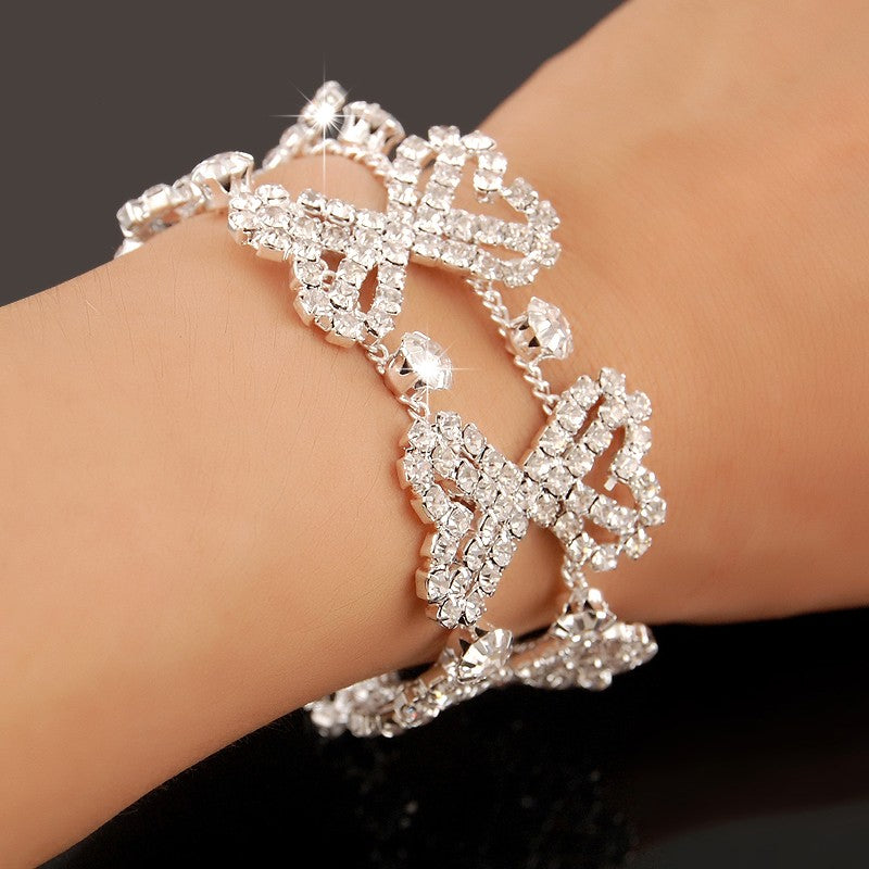 Novas Pulseiras de Berloques de Moda Prata 925 AAAAA Zircônia Cristal Feminino Pulseira Casamento Noivado Joias de Luxo