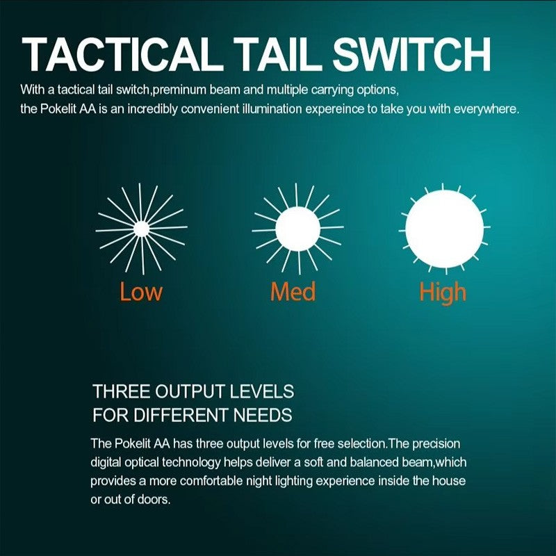 ACEBEAM pokelit AA 14500 Flashlight AA torch 1000 lumen outdoor keychain mini flashlight rechargeable 280 meters flashlight