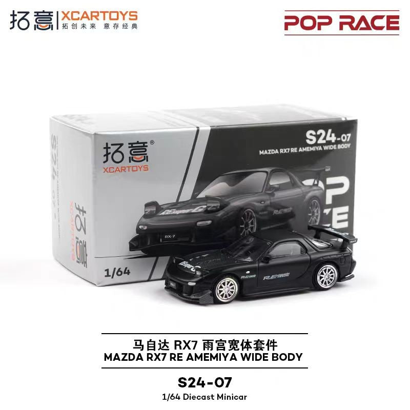 POP RACE 1/64 Porsche RWB Skyline GTR PANDEM DATSUN Mazda RX7 Toyota Coleção de Carros Miniatura de Liga Fundida em Vitrine