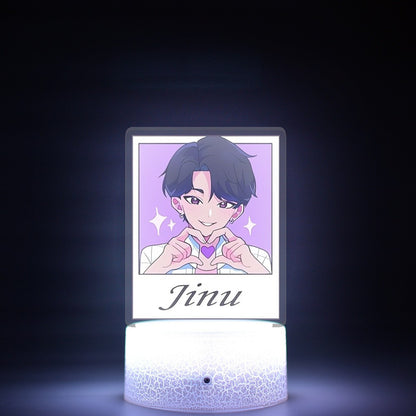 KPop K-POP Demon Hunters Kawaii Zoe Rumi Mira Saja Boys Superstar Monochrome Light Remote Control 16 Color Light Night Light