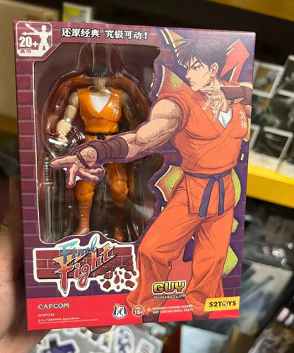 ?Em Estoque? Boneco de Ação Original 52TOYS CAPCOM Final Fight PVC 10CM Anime Bonecos de Ação Colecionáveis Presentes Modelos