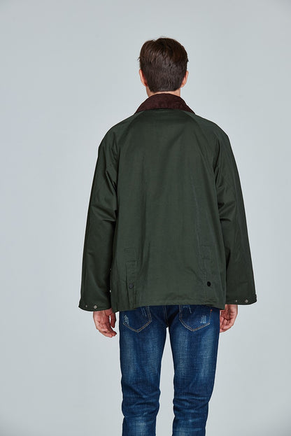 mens hunting classic olive casual waterproof rain clothing beadnell winter ashby bedale un-wax coat parka women beaufort jacket