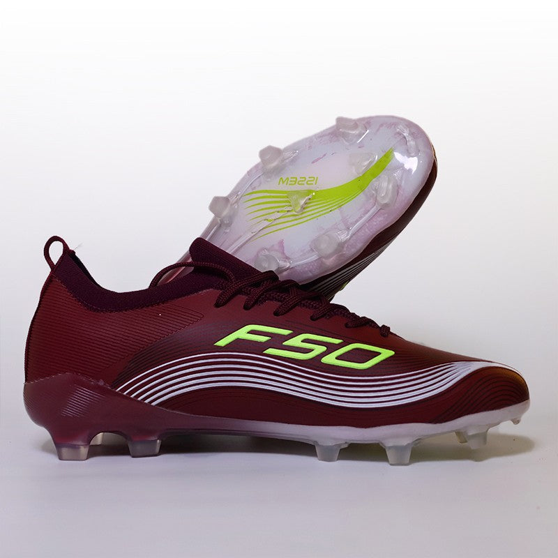 No-lace Mens Soccer Shoes Non-Slip Turf Soccer Cleats for Youth Without-Lace TF/FG Training Football Boots Chuteira Campo 39-45