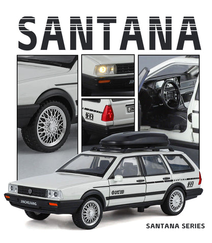 1:32 VolksWagenwerk Santana Wagon Liga de Metal Fundido Modelo de Carro Clássico Puxar Para Trás Brinquedo Infantil Carros Miniatura Enfeites Presentes