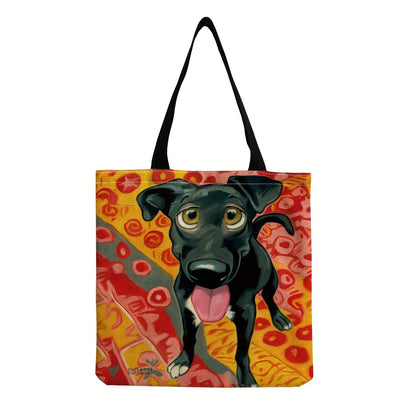 Cartoon Shoulder Bag Women Fashion Animal Dog Shopping Bag Teen Casual Bagel Dog Tote Bag Men Beagles Handbag