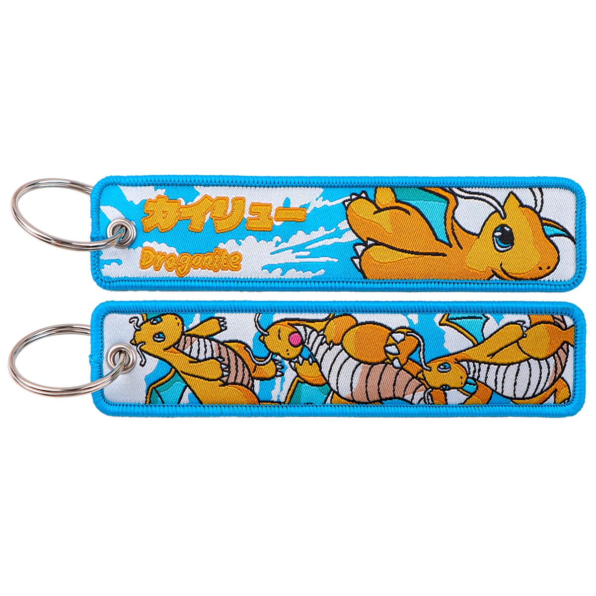Japanese Anime Elf Monsters Keychain for Cars Backpack Key Holders Embroidery Keyrings Key Tag Jet Tag Accessories Gifts 1pcs