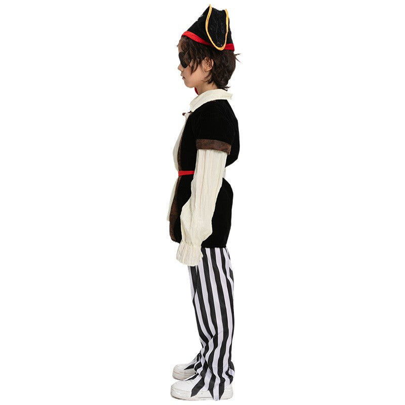 Children's Halloween  Pirate Costumes for Boys Kids Children Pirate Costume Fantasia Infantil Cosplay Clothing