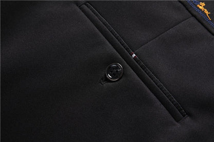 Plus Size Mens Trousers Work Pants Grey Black Dark Blue Elastic Straight Business Male Big 44 46 48 50 52 140KG Office Clothing