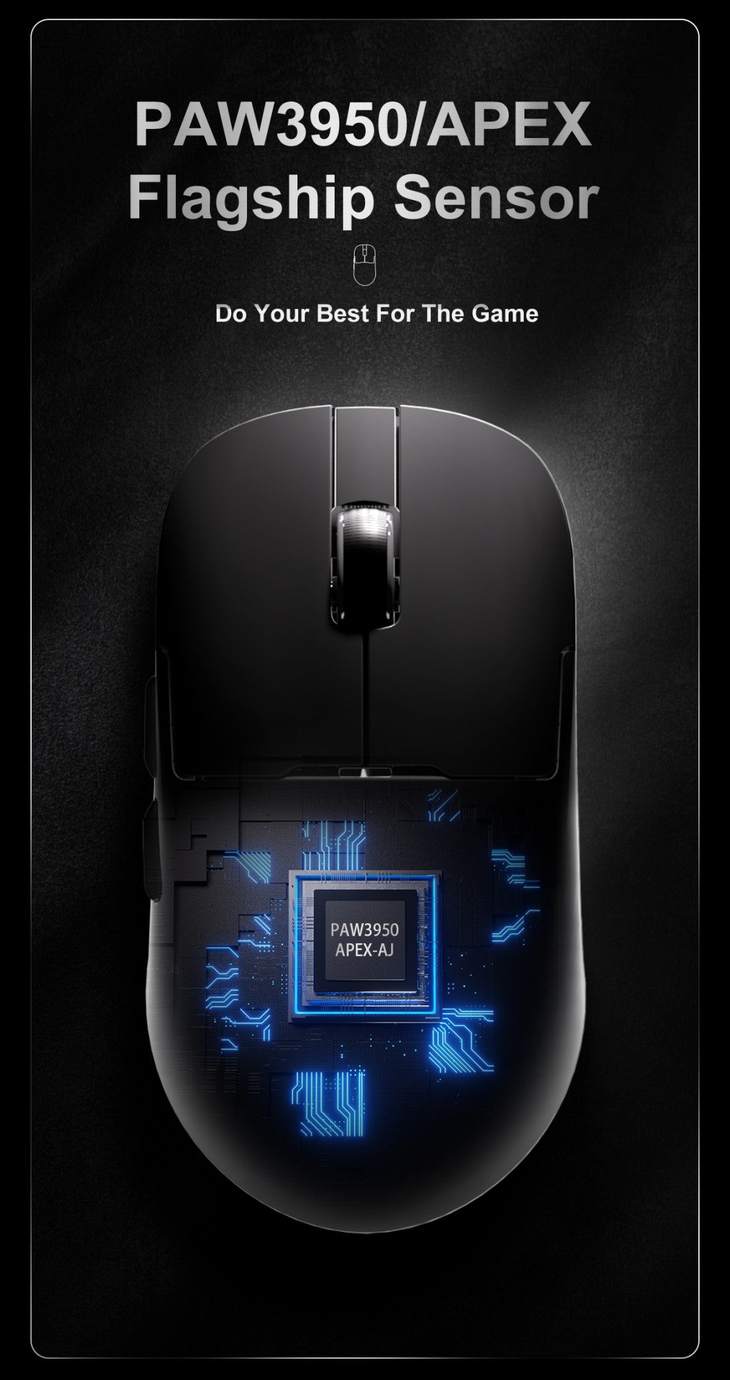 AJAZZ AJ159 APEX/AJ159PRO Wireless Gamer Mouse with RGB Magnetic Charging Base Lightweight  AJ159P Gaming Mouse for PC Laptop