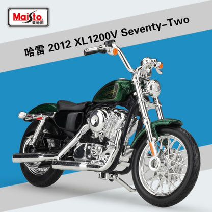 Maisto 1:18 Harley XL 1200V Seventy-Two Modelo de Moto de Liga Metálica Fundida Modelo de Moto de Rua de Metal Simulação Presentes Infantis