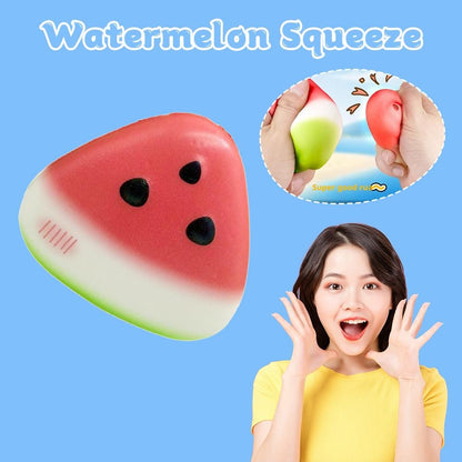 2026 New Squishy Watermelon Fidget Toy Stress Reliever Funny Pressure Reducer Prop Anti-Stress Slow Rising Fruit Pinch Squeeze