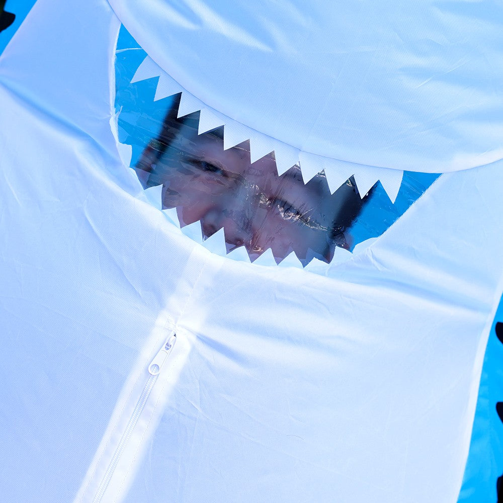 Cute and Unique Standing Shark Shaped Inflatable Suit Funny Ballet Inflatable Suit Suitable for Halloween Christmas Play Props