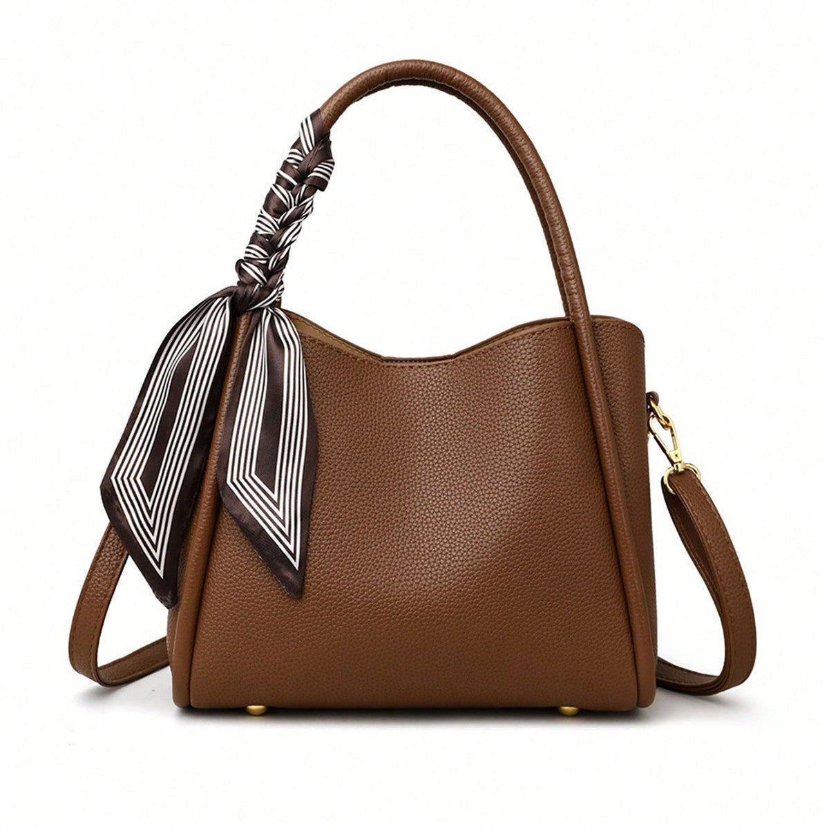 New autumn and winter fashion all-match retro style handbag solid color adjustable shoulder strap shoulder messenger bag