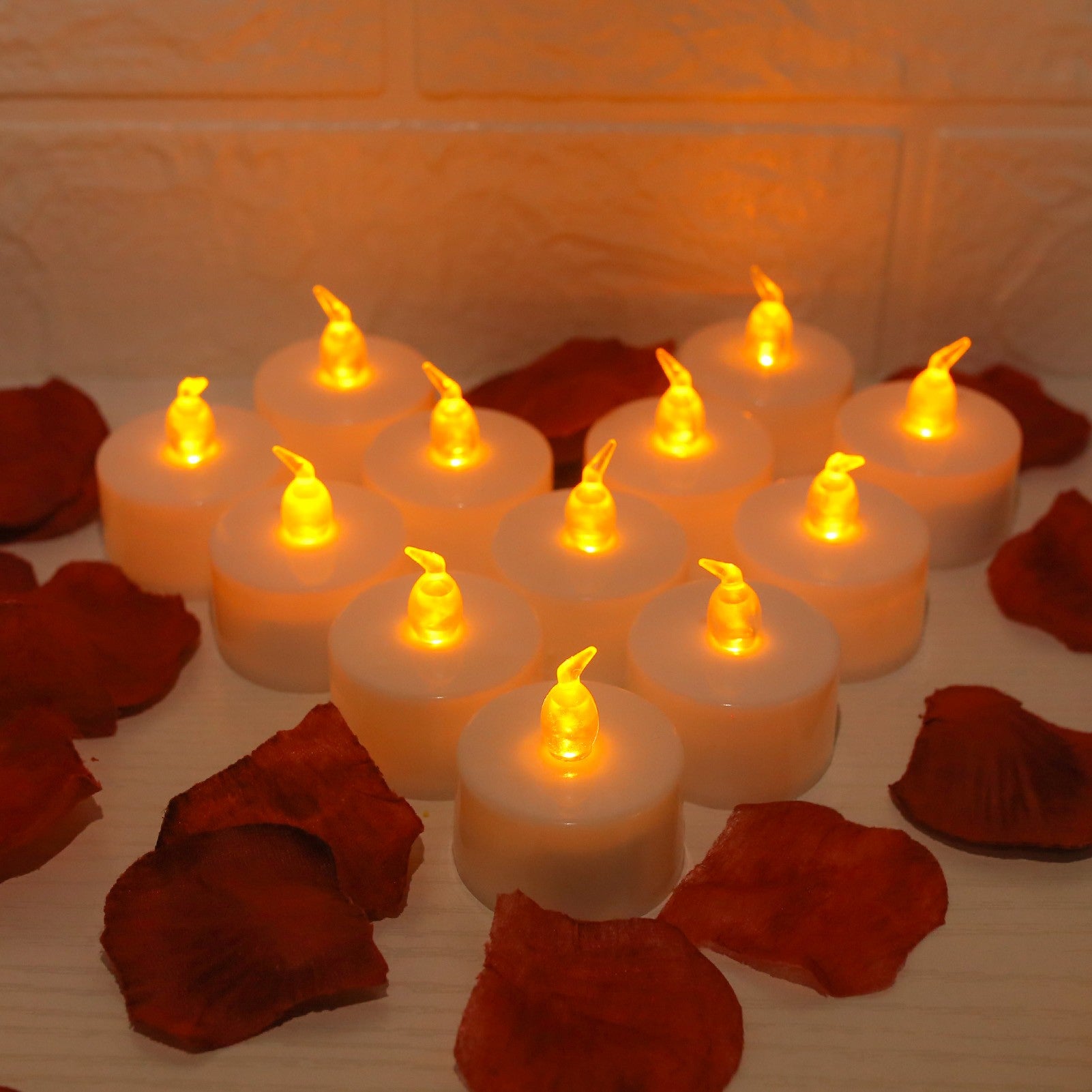 LED Candles 24/12 Pack Flameless Flickering Tea Light Warm White Candle for Party Wedding Birthday Christmas Gifts Home Decor