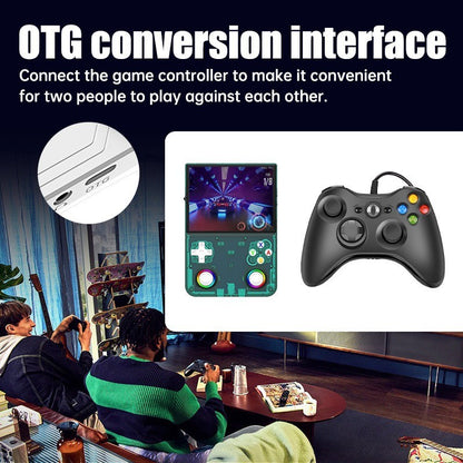 R36 Ultra X Retro Handheld Game Player WiFi Open Source Linux System 4.5" IPS Screen Hall Effect Emulator Wireless Gamepad Gift