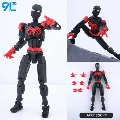 Boneco de Ação Multiarticulado 3D Impresso Dummy13 Homem-Aranha 9L3D Colecionável Marvel com Braços Articulados Boneco para Animação Stop Motion