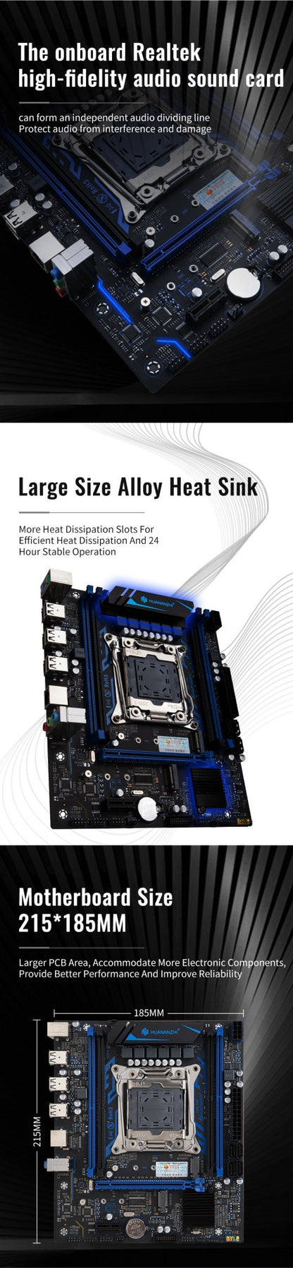 Placa-mãe HUANANZHI X99 P4F LGA 2011-3 XEON X99 suporta Intel E5 V3 V4 Todas as séries de memória DDR4 RECC NON-ECC NVME