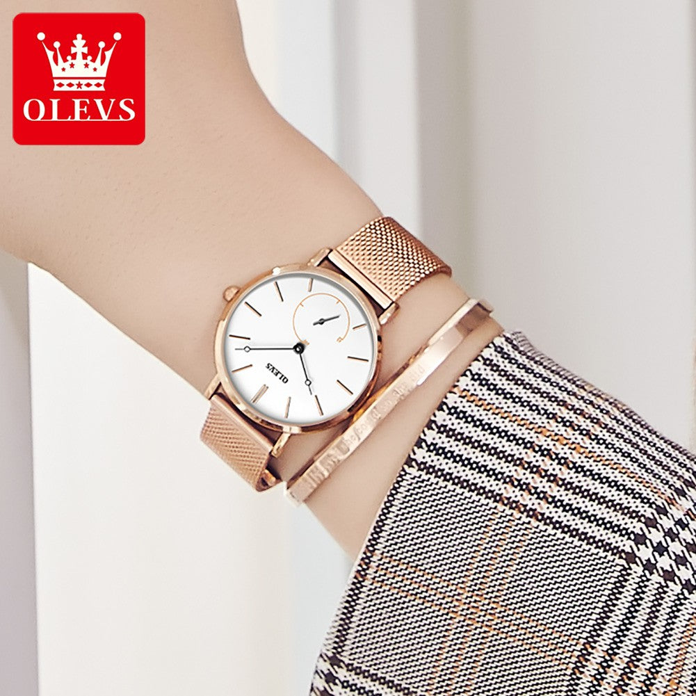 OLEVS Milanese Steel Band Quartz Women's Watch 5190