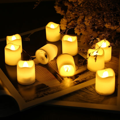 LED Candles 24/12 Pack Flameless Flickering Tea Light Warm White Candle for Party Wedding Birthday Christmas Gifts Home Decor