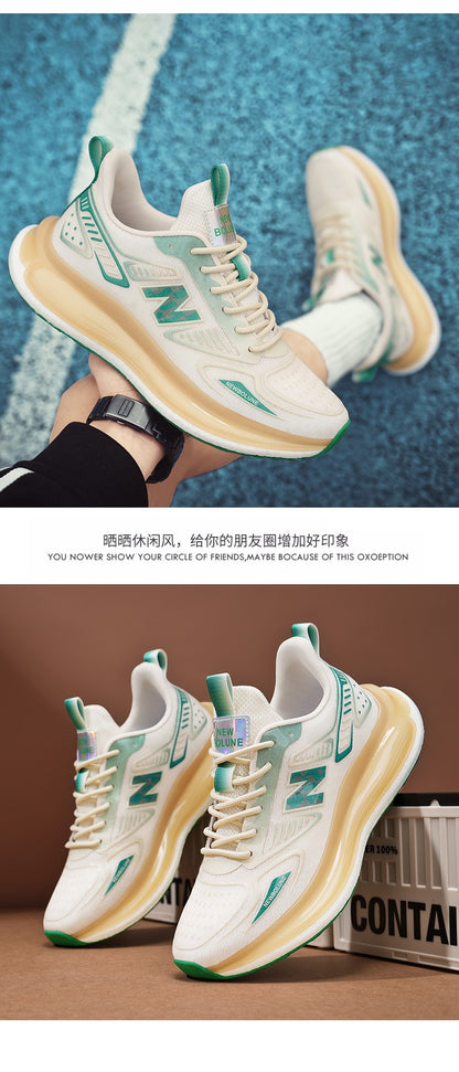 Sports Shoes for Men Mesh Breathable Comfortable Outdoor Sports Trendy Lace-up Sneakers 2025 New Casual Running Shoes for Man