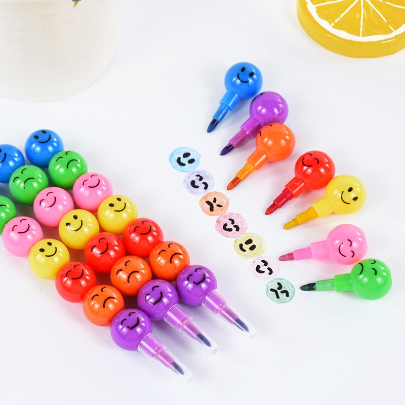 5/10Pcs Lollipop Building Block Crayon Pencil Painting Pen Kids Birthday Party Favors Pinata Fillers Back To School Stationery