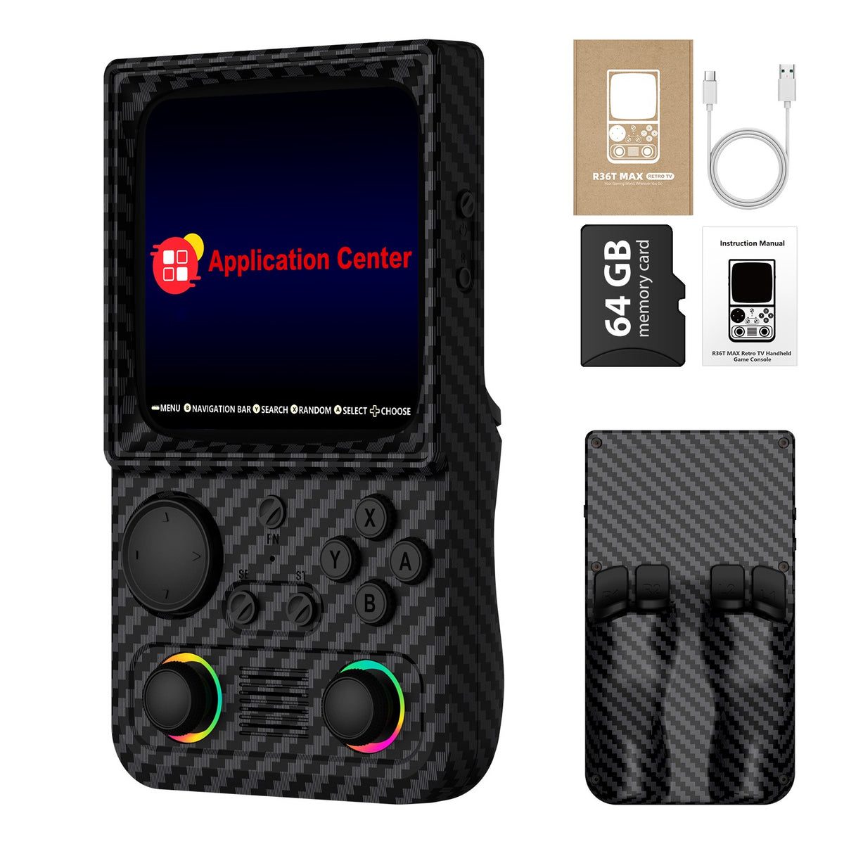 AISLPC RG45 Retro Handheld Game Console 4.0'' IPS Screen 64/128GB Supports 5G Portable Pocket Video Player