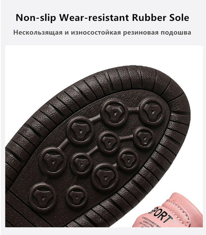 New Fashion Sneakers Handmade Leather Women's Shoes Mid-Top Women Casual Flats Shoes Slip on Loafers Zapatillas De Mujer