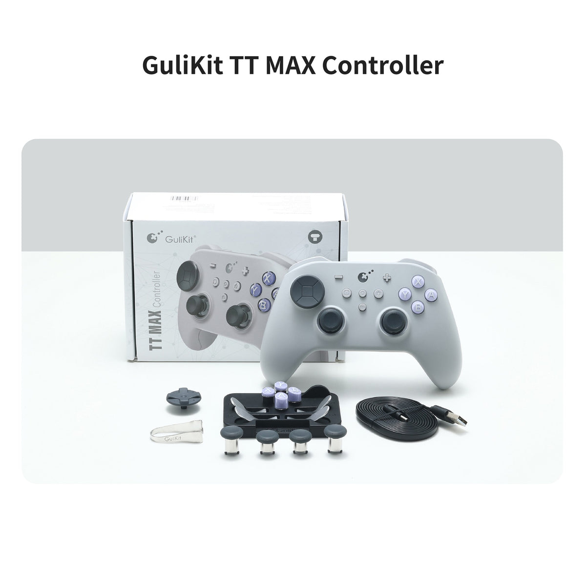 GuliKit TT Max Wireless Controller for Nintendo Switch 1/2 with Tension Adjustable TMR Joysticks for Windows Android iOS
