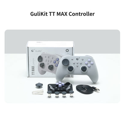 GuliKit TT Max Wireless Controller for Nintendo Switch 1/2 with Tension Adjustable TMR Joysticks for Windows Android iOS