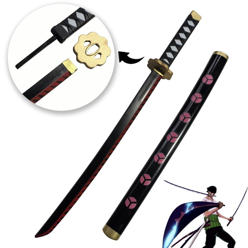 One Piece Cosplay Roronoa Zoro Katana Sword PU Trafalgar Sword Law Role Playing Yuki Samurai prop Party toy Sword 72cm