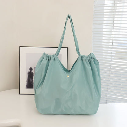 Fashion Foldable Shopping Bag Environmental Protection Large Capacity Supermarket Shopping Portable Folding Bag Out Handbag