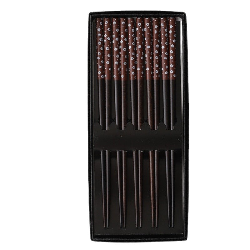 5 pares de pauzinhos japoneses para sushi, antiderrapantes, reutilizáveis, chineses, utensílios de mesa, presente, ferramentas de cozinha