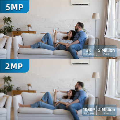 O-Kam Pro 5MP 2.4G/5G WiFi Indoor Baby Monitor Security Camera | One-Touch Call | Color Night Vision | Human Tracking | 355° PTZ