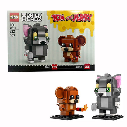 Lego 40793 Tom and Jerry Série Cabeça Quadrada 2025 Blocos de Construção Educacionais Infantis Novos