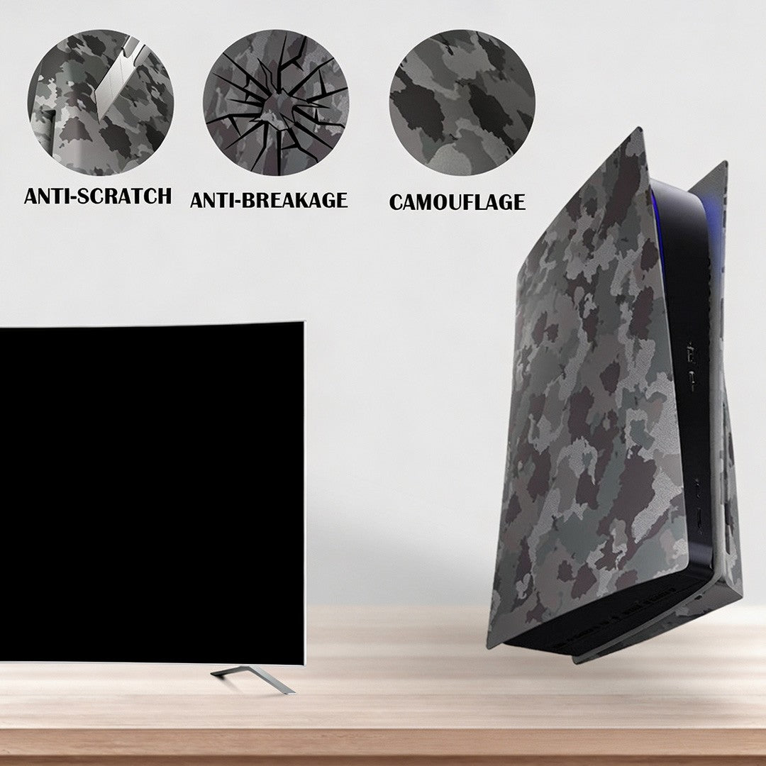 For PS5 Disc Edition Cooling Vent Faceplate Console Cover Camouflage Skin For Playstation 5 Console Replacement Backplate Shell