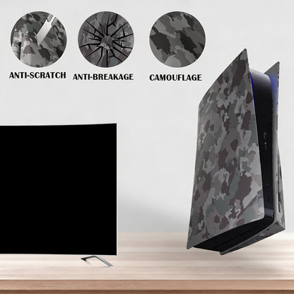 For PS5 Disc Edition Cooling Vent Faceplate Console Cover Camouflage Skin For Playstation 5 Console Replacement Backplate Shell