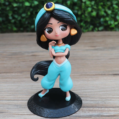 Disney Aladdin e a Lâmpada Mágica Personagens de Ação do Filme Jasmine Q Posket Anime Personagem Periférico Modelo Colecionáveis Brinquedos