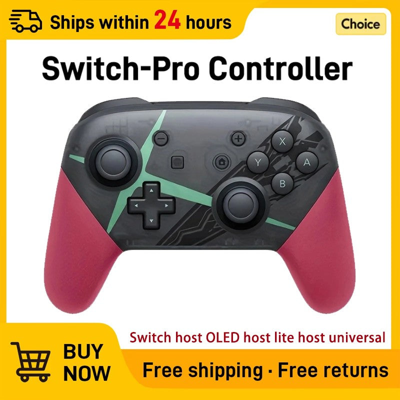 Wireless Bluetooth Gamepad Controller with Wake Function Joystick 6-Axis Gyro HD Vibration for Switch Game Console