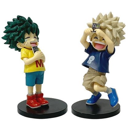 Em estoque 2 unidades de figuras de ação de anime em PVC colecionáveis, brinquedos infantis de aniversário, presentes decorativos para fãs