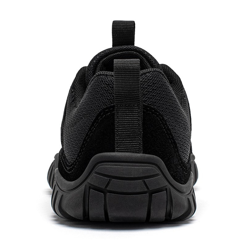 HOBIBEAR Wide Toe Walking Shoes Men Women Non Slip Outdoor Sneakers Lace Up Mesh Breathable Running Shoes