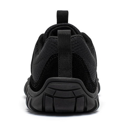 HOBIBEAR Wide Toe Walking Shoes Men Women Non Slip Outdoor Sneakers Lace Up Mesh Breathable Running Shoes