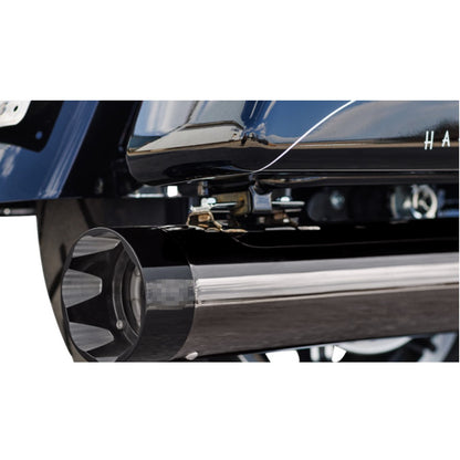 2-into-1 Lava Chrome Sidewinder Exhaust System for M8 Touring Models STREET GLIDE STREET GLIDE ULTRA CVO ROAD GLIDE