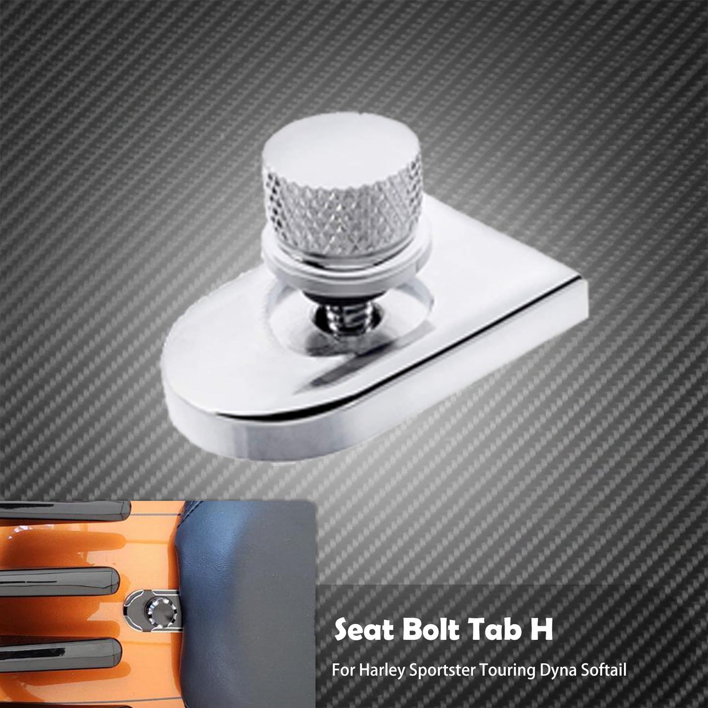 Universal Motorcycle Rear Fender Seat Bolt Screw Nut Tab Kit Mount Knob Cover For Harley Dyna Sportster XL Touring FLHR Softail
