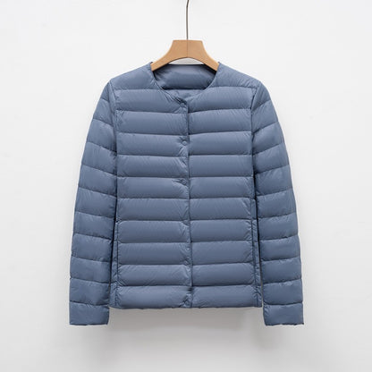 12 Colors Women Long Sleeves 90% White Duck Down Female Slim Warm Inner Ultra Lightweight Packable Ski Jacket Down Liner Jackets