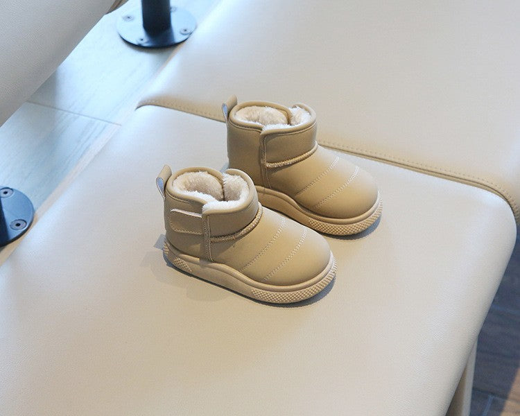 Autumn Winter Baby Boys Girls Snow Boots Children Outdoor Plush Shoes Anti-Slippery Infant Casual Shoes Waterproof Kids Boots